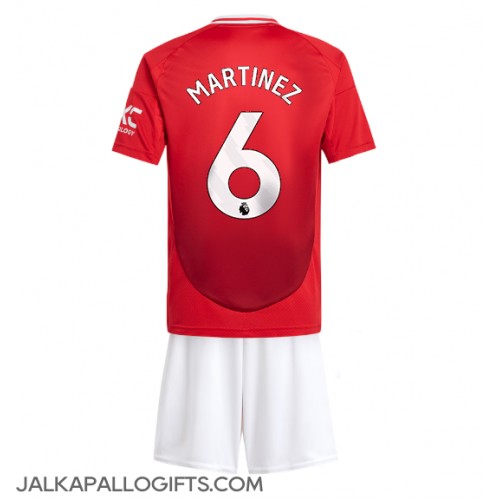 Manchester United Lisandro Martinez #6 Koti Peliasu Lasten 2024-25 Lyhythihainen (+ Lyhyet housut)